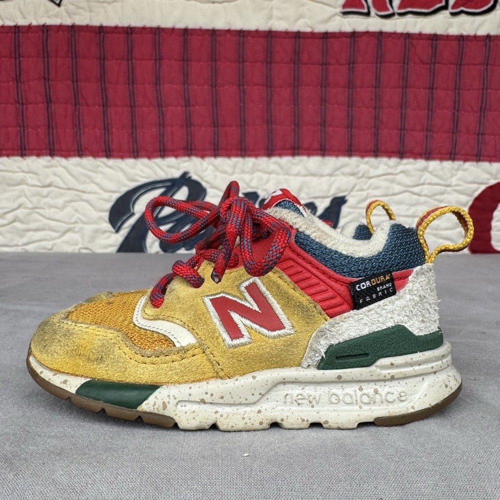 Size 5c - New Balance IR997HJG 997H Toddler Sneakers Yellow Red Blue Kids